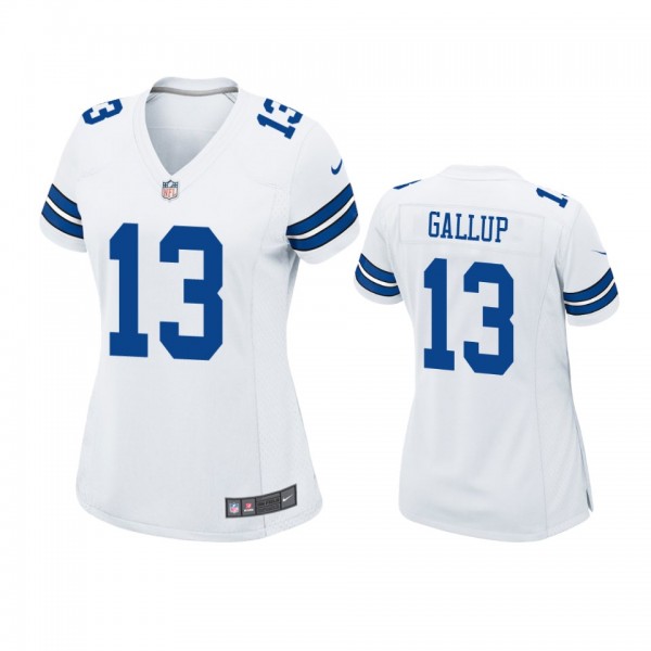 Dallas Cowboys Michael Gallup White Game Jersey