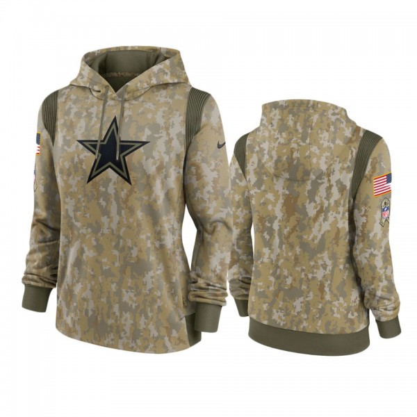 Women's Dallas Cowboys Olive 2021 Salute To Servic...