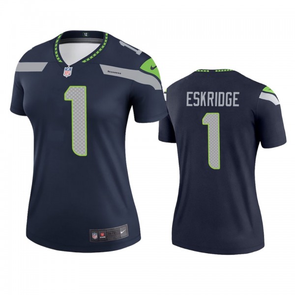 Seattle Seahawks D'Wayne Eskridge Navy Legend Jers...