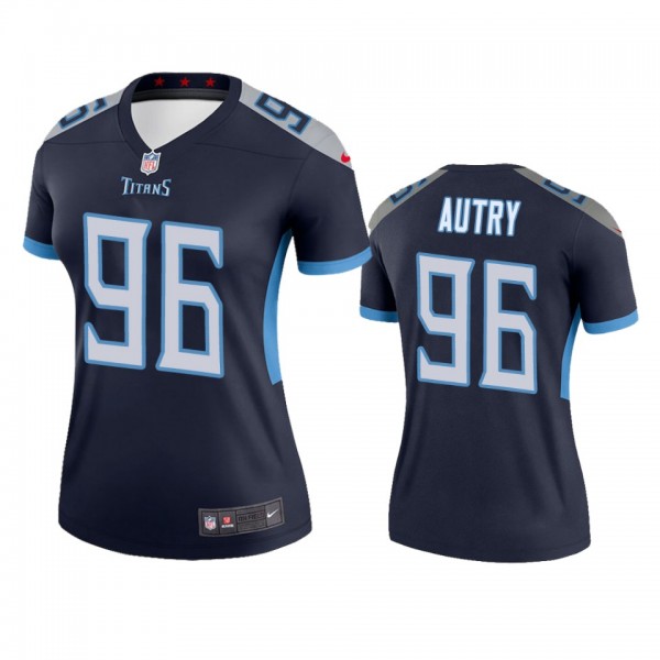 Tennessee Titans Denico Autry Navy Legend Jersey -...