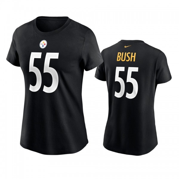 Women's Pittsburgh Steelers Devin Bush Black Name ...
