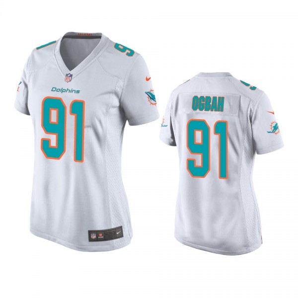 Women's Miami Dolphins Emmanuel Ogbah White Game Jersey