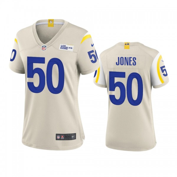 Women's Los Angeles Rams Ernest Jones Bone Game Jersey