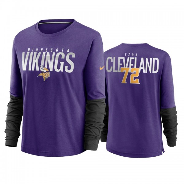Women's Ezra Cleveland Minnesota Vikings Purple Ci...