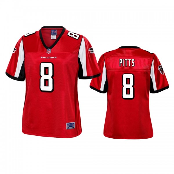 Atlanta Falcons Kyle Pitts Red Pro Line Jersey - W...