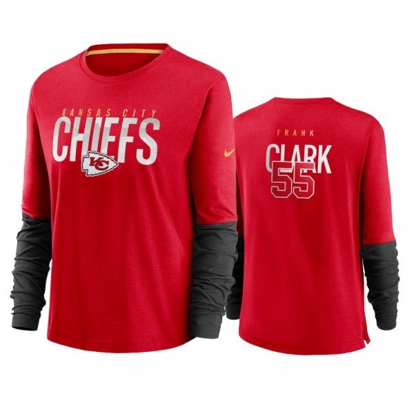 Women's Frank Clark Kansas City Chiefs Red City Ma...