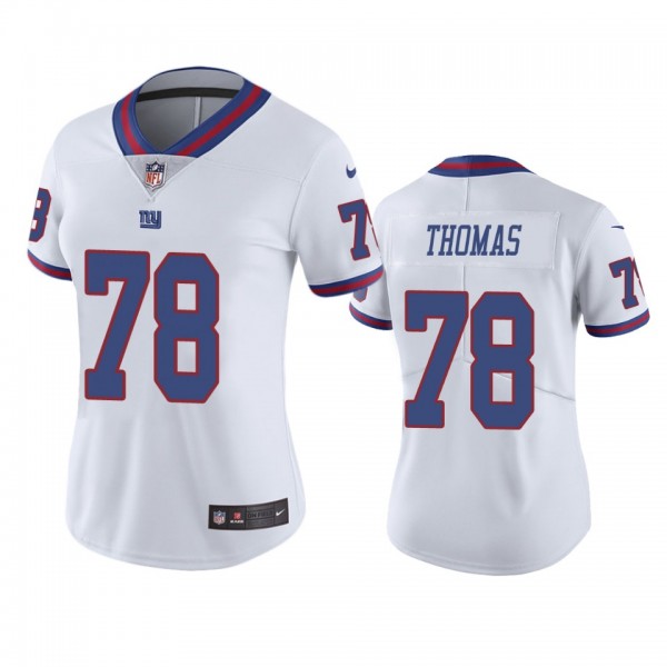 Women's New York Giants Andrew Thomas White Color Rush Limited Jersey
