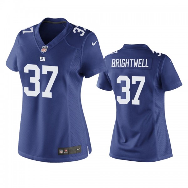 Women's New York Giants Gary Brightwell Royal Game...