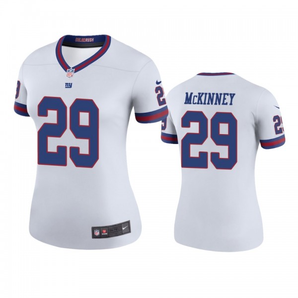 New York Giants Xavier McKinney White Color Rush L...