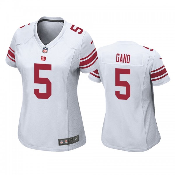 Women's New York Giants Graham Gano White Game Jer...