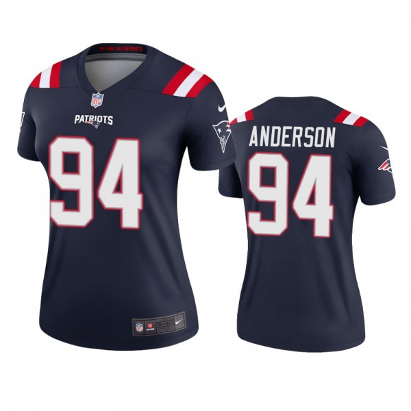 New England Patriots Henry Anderson Navy Legend Jersey - Women's