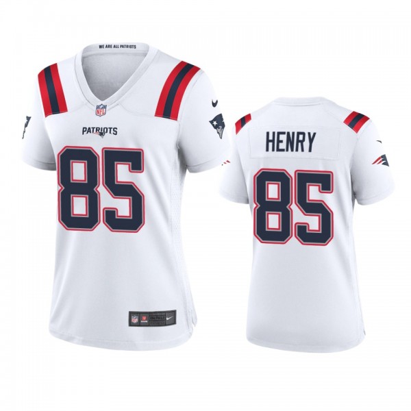 Women's New England Patriots Hunter Henry White Ga...