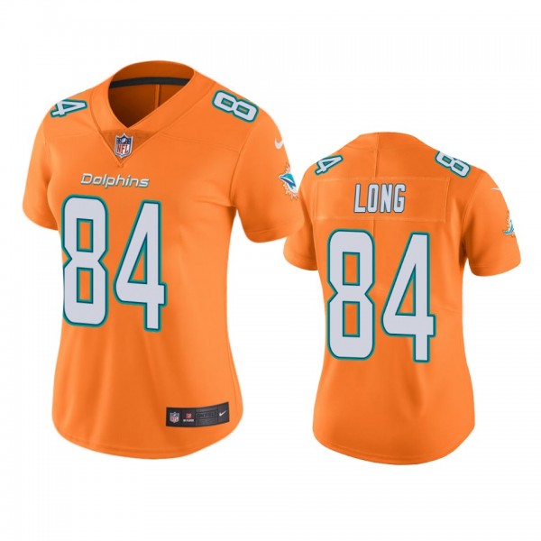 Women's Miami Dolphins Hunter Long Orange Color Rush Limited Jersey