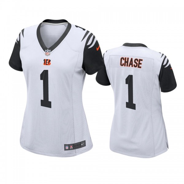 Women's Cincinnati Bengals Ja'Marr Chase White Alt...