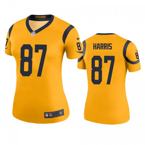 Los Angeles Rams Jacob Harris Gold Color Rush Lege...