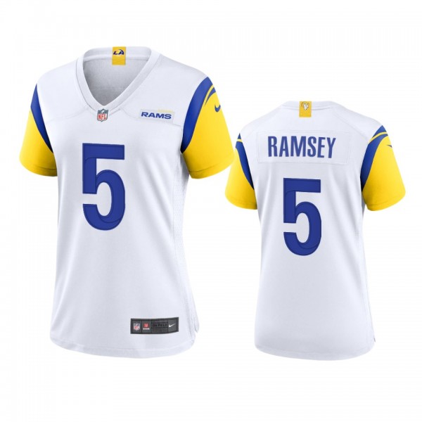 Women's Los Angeles Rams Jalen Ramsey White Altern...