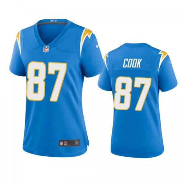 Women's Los Angeles Chargers Jared Cook Powder Blu...