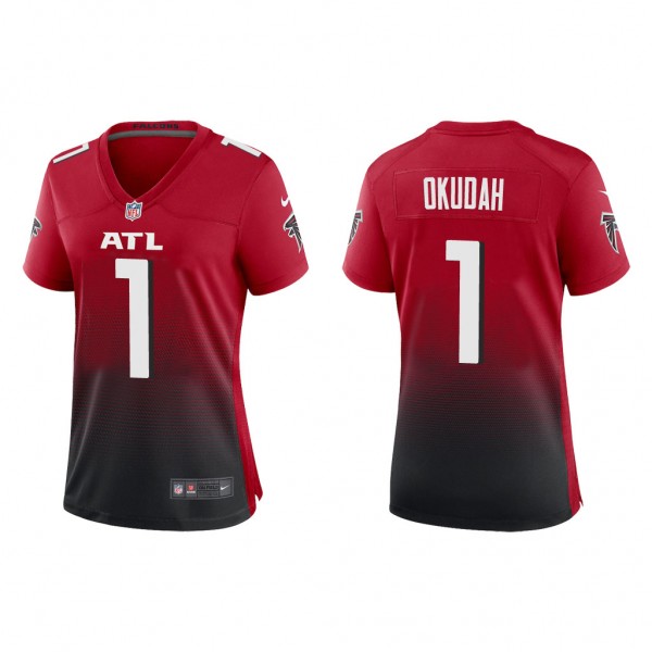 Women's Atlanta Falcons Jeff Okudah Red Alternate ...