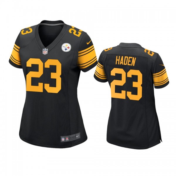 Women's Pittsburgh Steelers Joe Haden Black Altern...