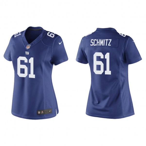 Women's New York Giants John Michael Schmitz Royal...