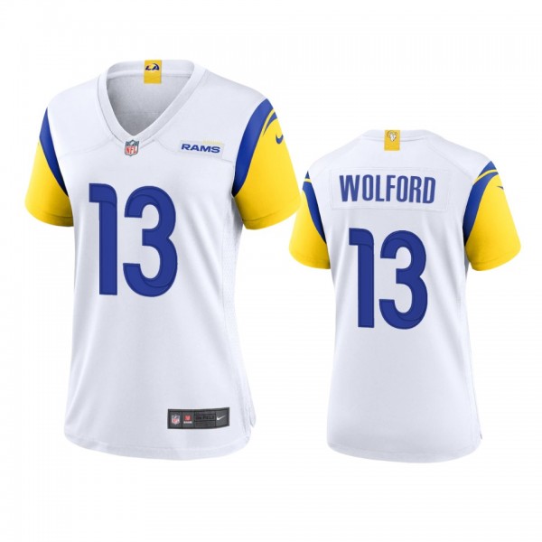 Women's Los Angeles Rams John Wolford White Altern...