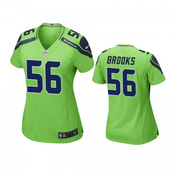 Women's Seattle Seahawks Jordyn Brooks Neon Green ...