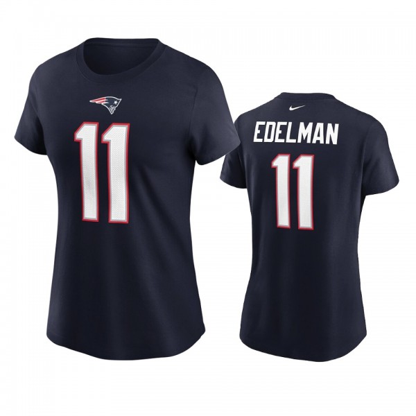 Women's New England Patriots Julian Edelman Navy N...