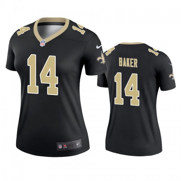 New Orleans Saints Kawaan Baker Black Legend Jerse...