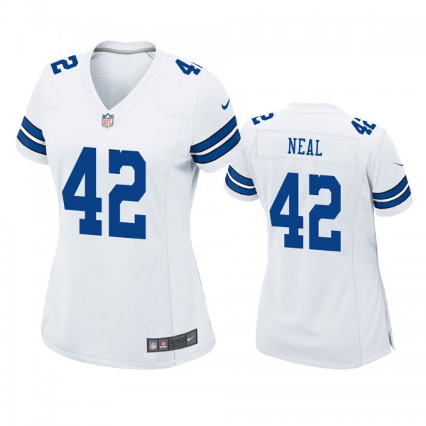 Women's Dallas Cowboys Keanu Neal White Game Jerse...