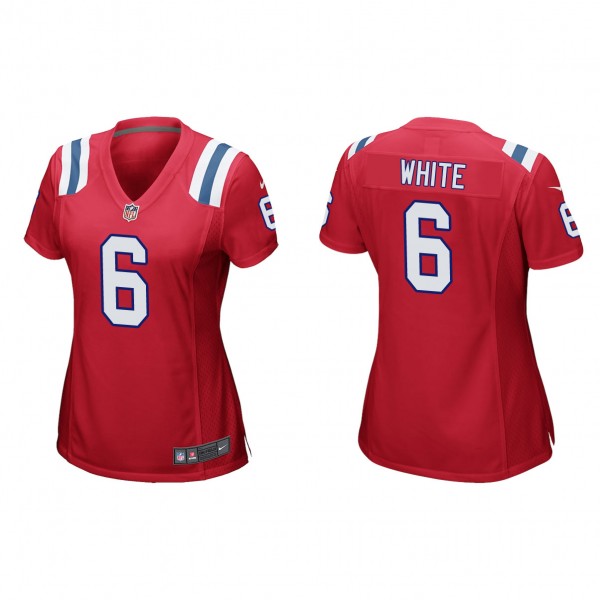Women's New England Patriots Keion White Red 2023 ...