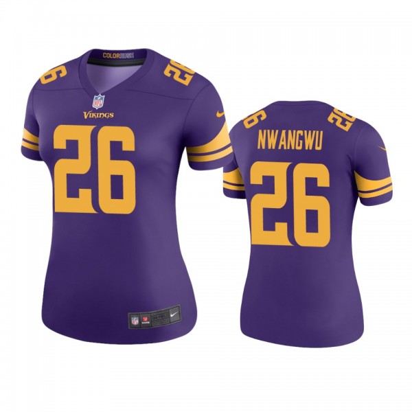Minnesota Vikings Kene Nwangwu Purple Color Rush L...