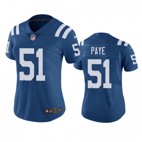 Women's Indianapolis Colts Kwity Paye Royal Color Rush Limited Jersey