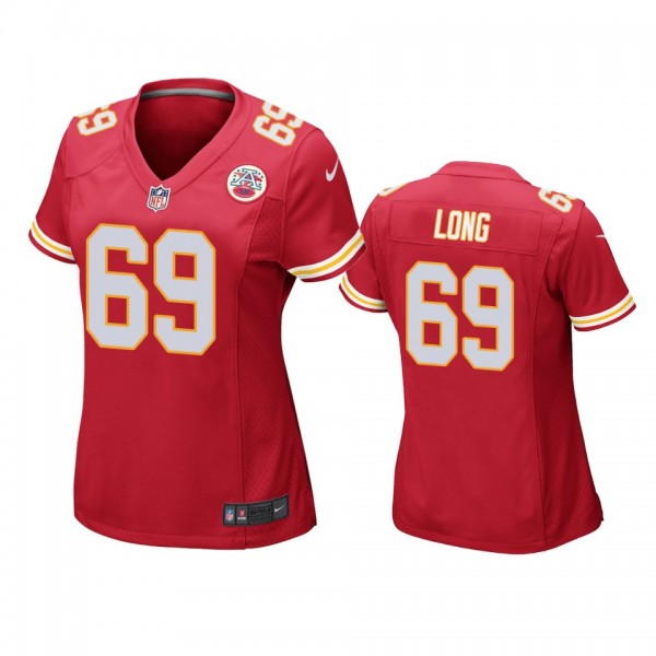 Women's Kansas City Chiefs Kyle Long Red Game Jers...