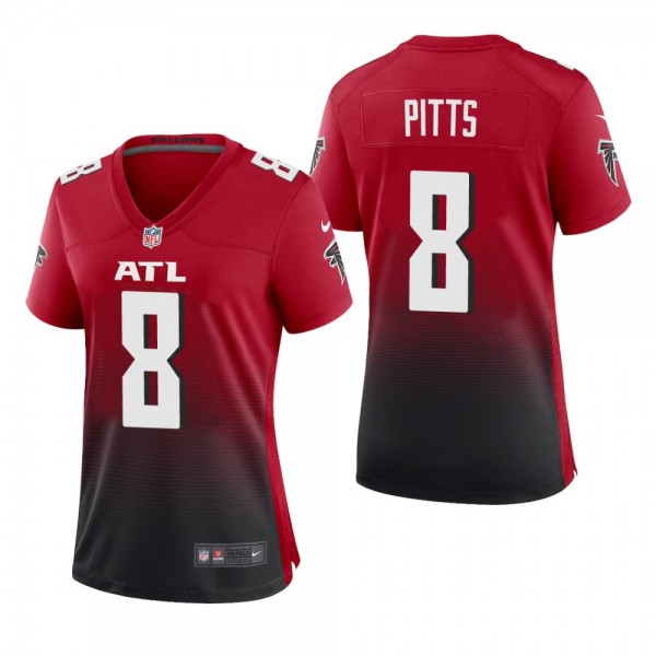 Women's Atlanta Falcons Kyle Pitts Red Alternate Game Jersey