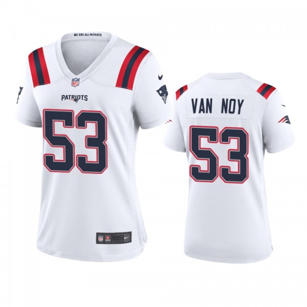 Women's New England Patriots Kyle Van Noy White Ga...