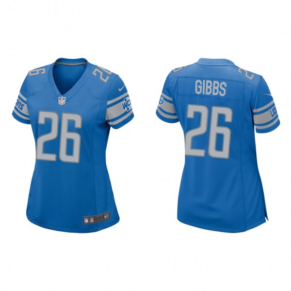 Women's Detroit Lions Jahmyr Gibbs Blue 2023 NFL D...
