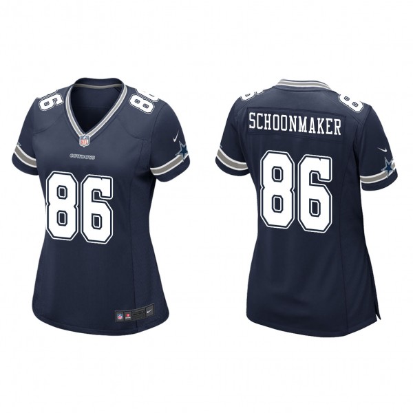 Women's Dallas Cowboys Luke Schoonmaker Navy 2023 NFL Draft Game Jersey