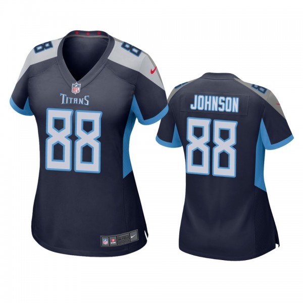 Women's Tennessee Titans Marcus Johnson Navy Game Jersey