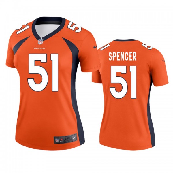 Denver Broncos Marquiss Spencer Orange Legend Jers...