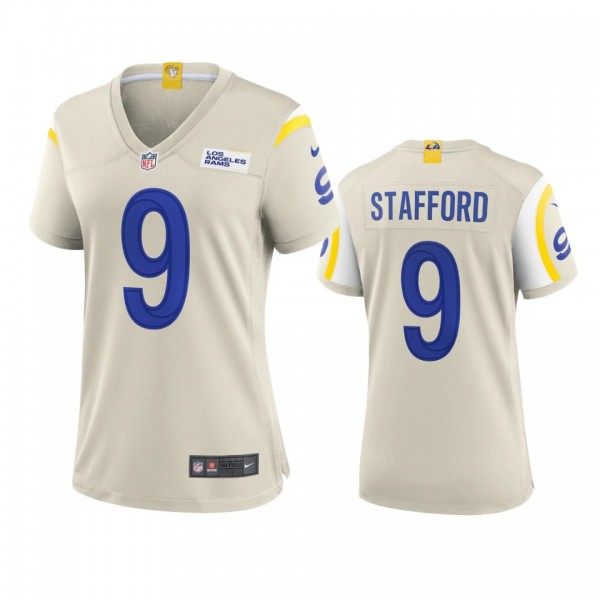 Women's Los Angeles Rams Matthew Stafford Bone Gam...