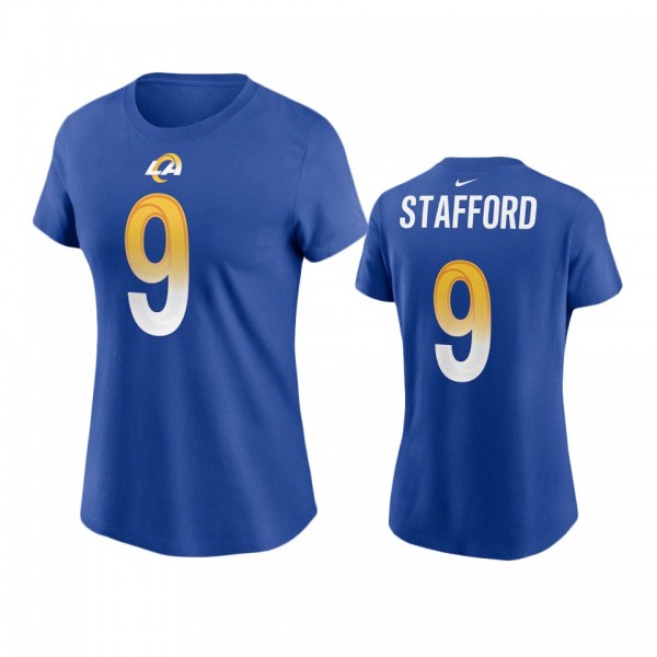 Women's Los Angeles Rams Matthew Stafford Royal Na...