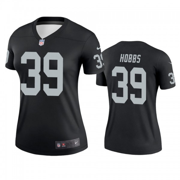 Las Vegas Raiders Nate Hobbs Black Legend Jersey -...