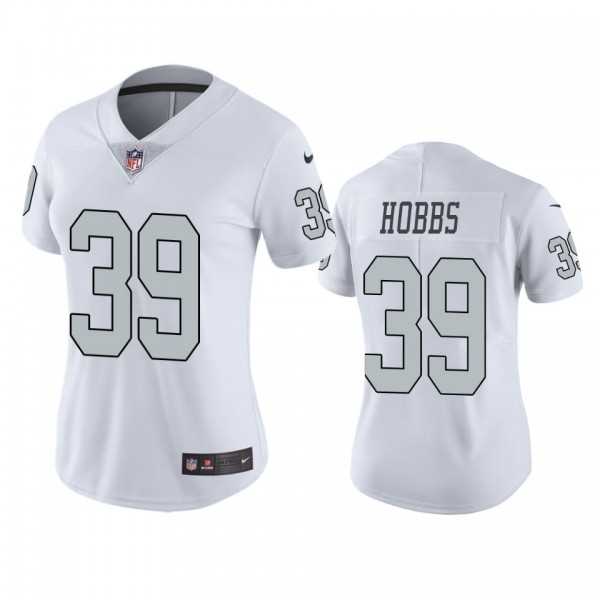Women's Las Vegas Raiders Nate Hobbs White Color R...