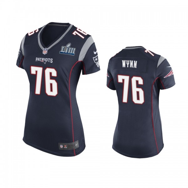 New England Patriots Isaiah Wynn Navy Nike Super Bowl LIII Jersey - Women