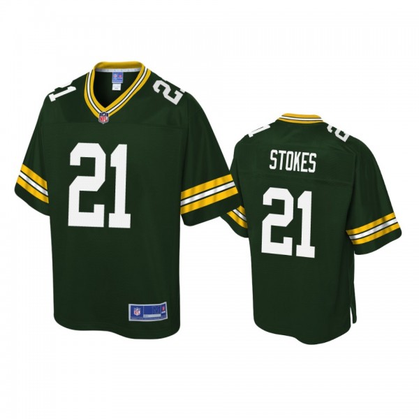 Green Bay Packers Eric Stokes Green Pro Line Jerse...