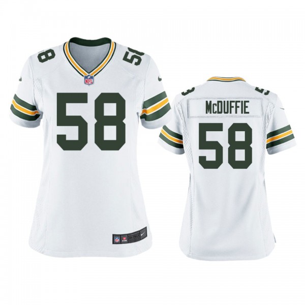 Women's Green Bay Packers Isaiah McDuffie White Ga...