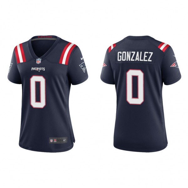 Women's New England Patriots Christian Gonzalez Na...