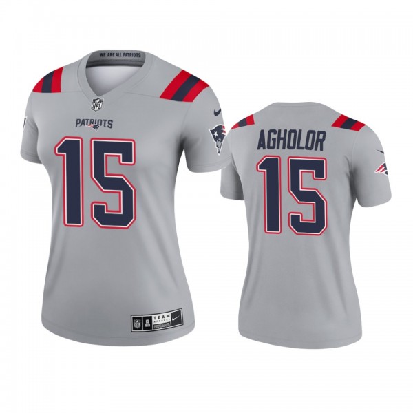 Women's New England Patriots Nelson Agholor Gray I...
