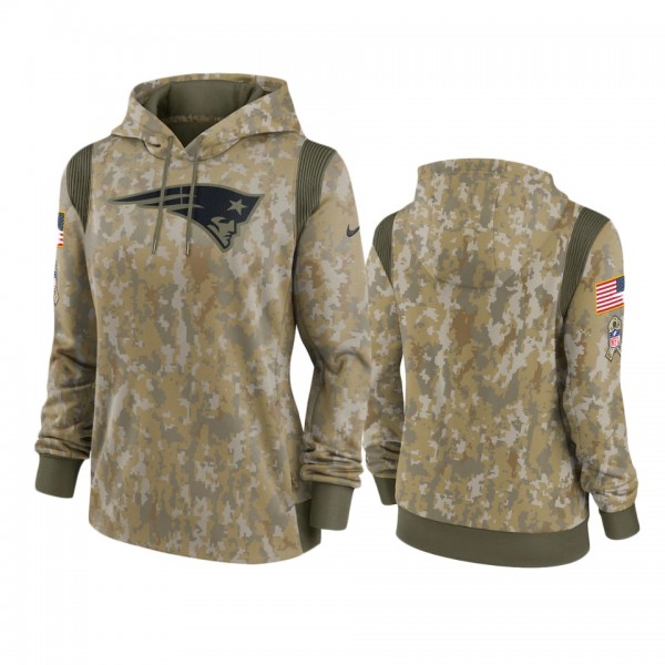 Women's New England Patriots Olive 2021 Salute To ...