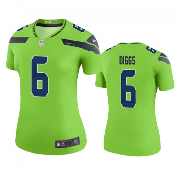 Seattle Seahawks Quandre Diggs Green Color Rush Le...
